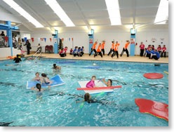 Community enjoys Devon swimming pool opening